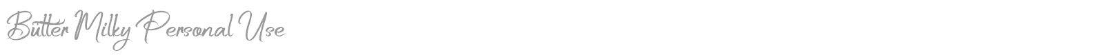 Butter Milky font preview